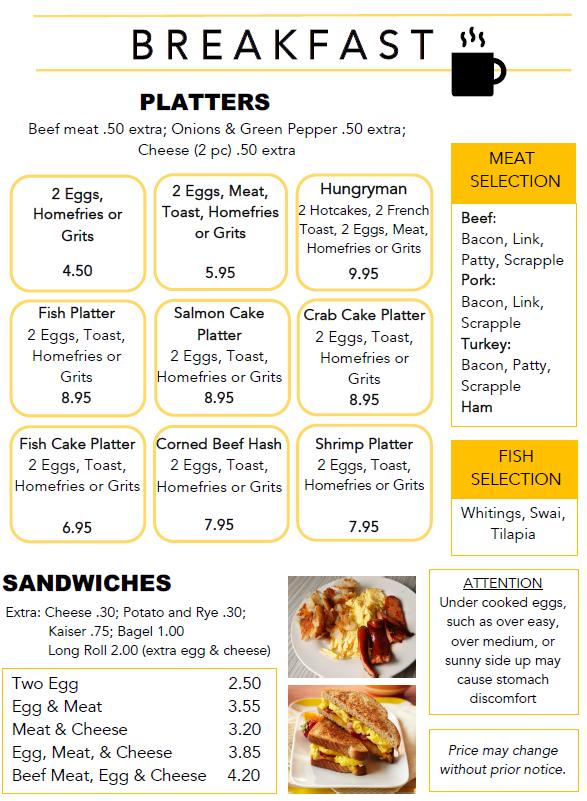 Express Breakfast & Deli - Philadelphia, PA menu_pic