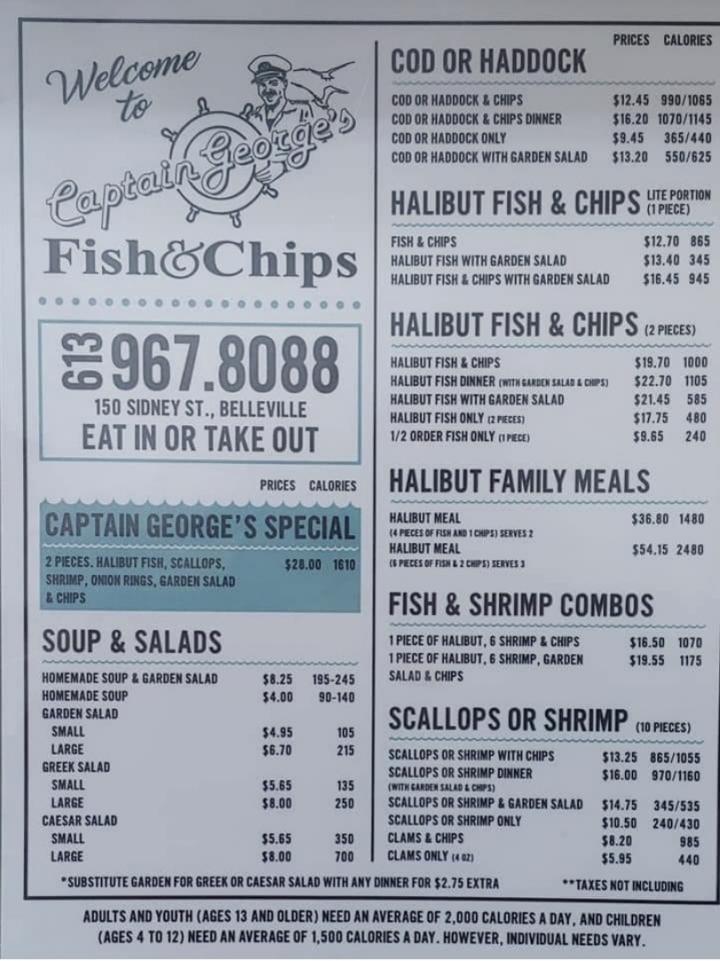 Captain George's Fish & Chips - Belleville, ON