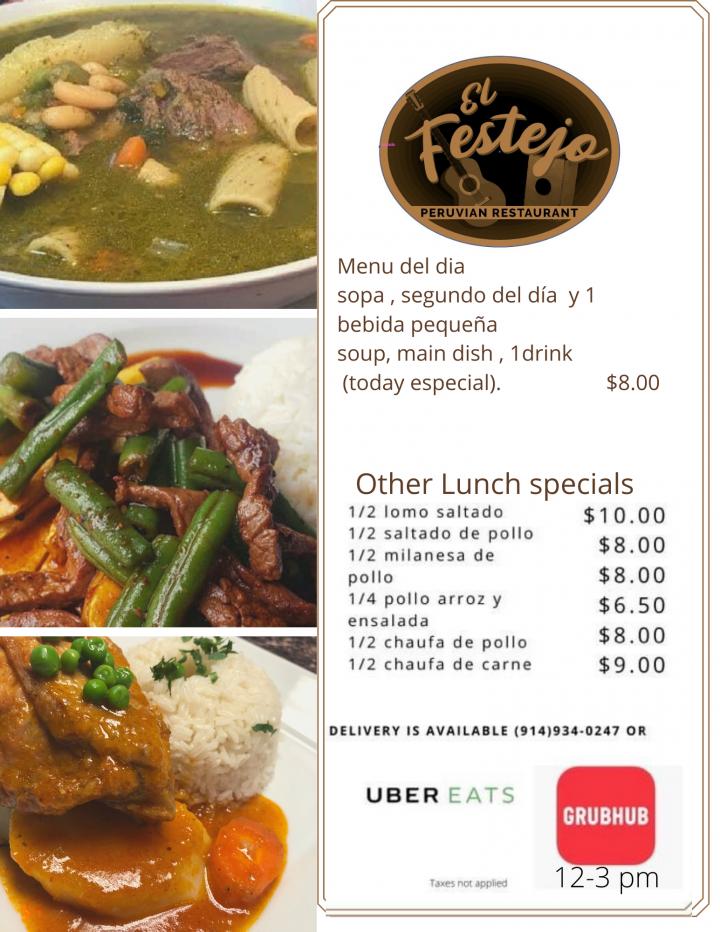 El Festejo Restaurant - Port Chester, NY menu_pic