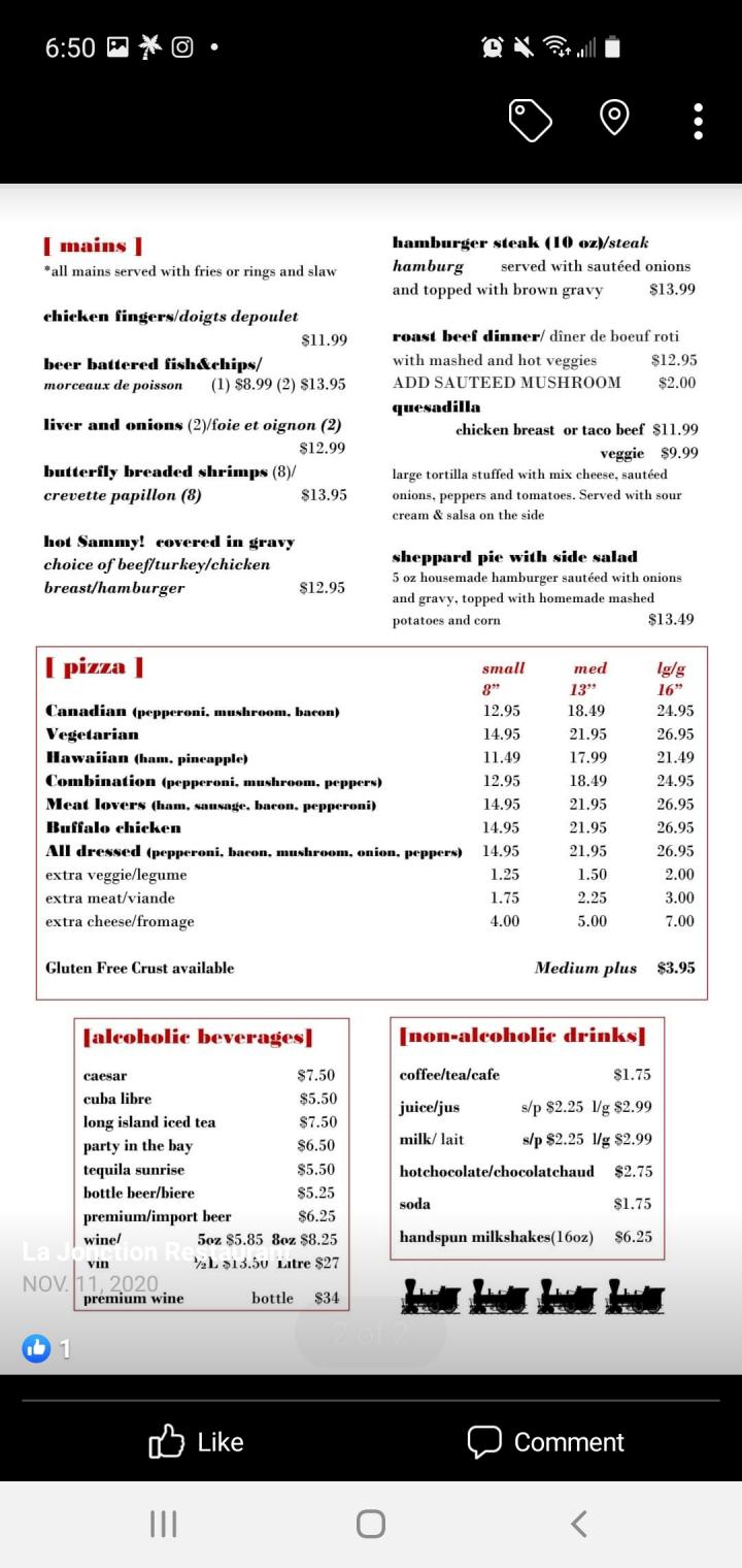La Jonction - Campbells Bay, QC menu_pic