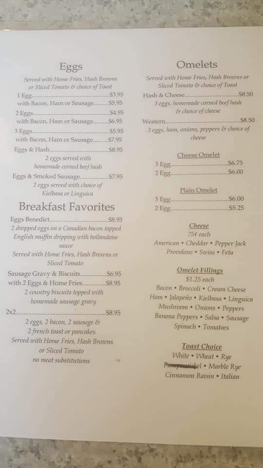 Pam's Diner - Bellingham, MA menu_pic