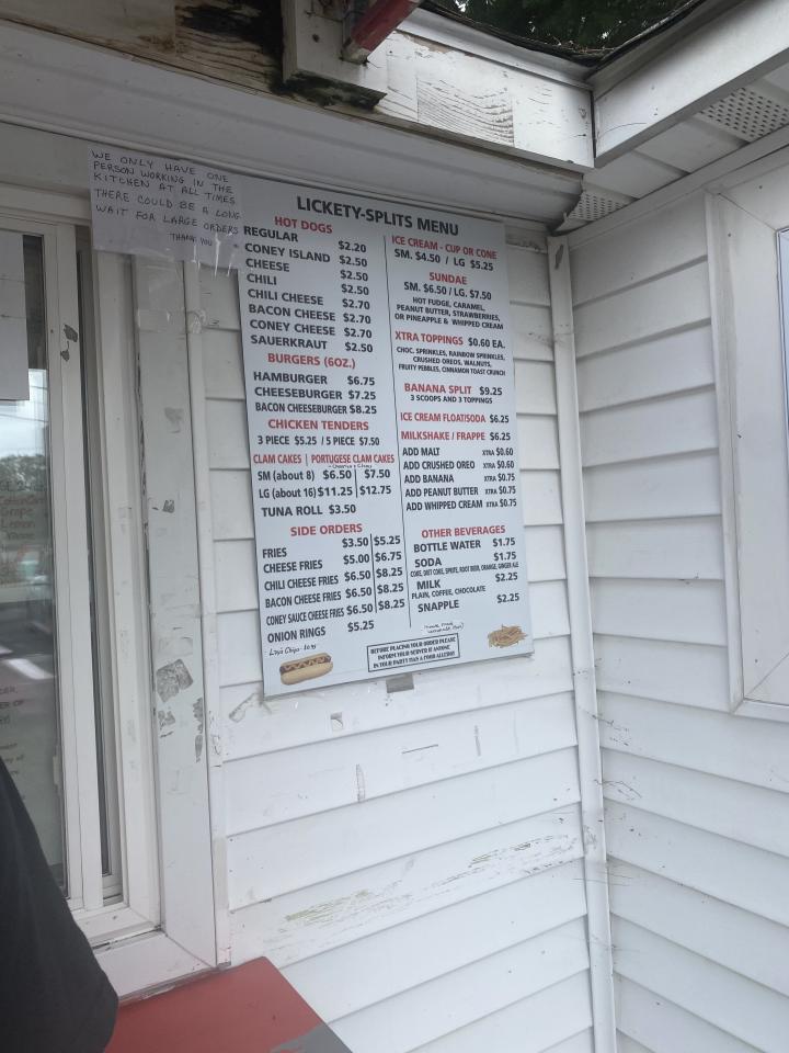 Lickety Splits Ice Cream - Westport, MA menu_pic
