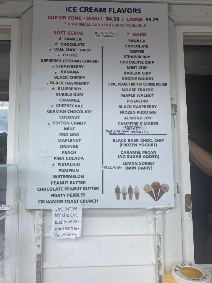 Lickety Splits Ice Cream - Westport, MA menu_pic