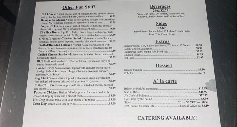 Jay Henry's - McAlester, OK menu_pic