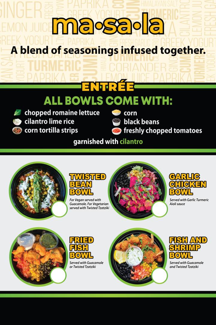 Twisted Masala - Fresno, CA menu_pic