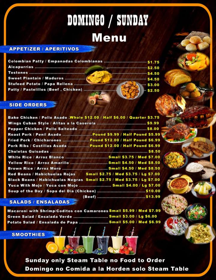 Las Palmas Cafe - Delran, NJ menu_pic