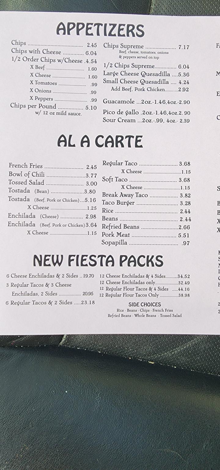 Anchor Away - Hutchinson, KS menu_pic
