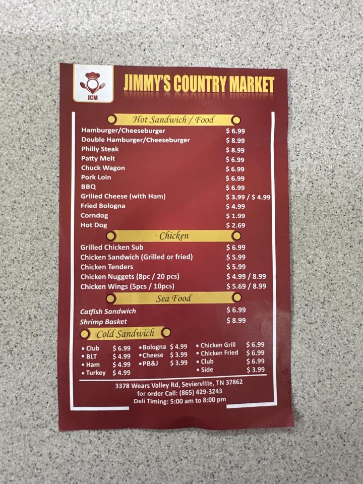 Wears Country Market & Grill - Sevierville, TN menu_pic