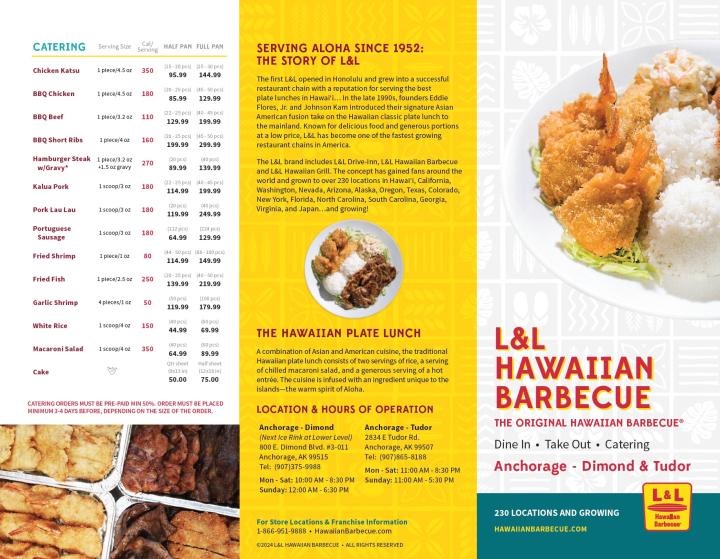 L & L Hawaiian Barbecue - Anchorage, AK menu_pic