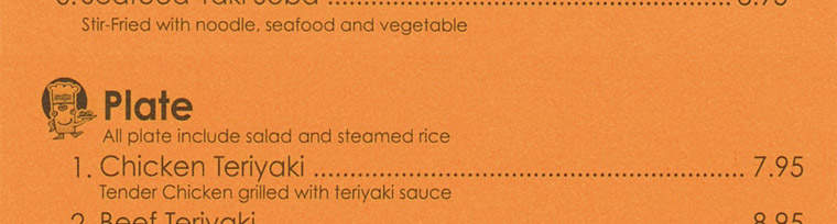 Sushiya Express - Isla Vista, CA menu_pic