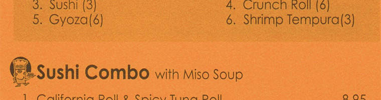 Sushiya Express - Isla Vista, CA menu_pic