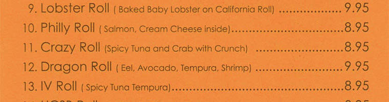 Sushiya Express - Isla Vista, CA menu_pic
