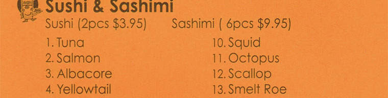 Sushiya Express - Isla Vista, CA menu_pic