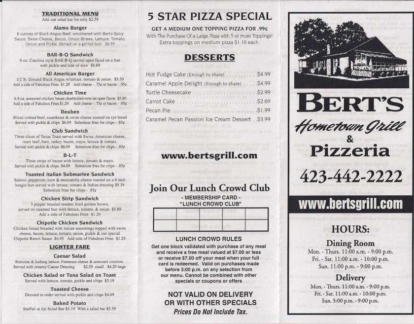 /4200441/Berts-Hometown-Grill-Pizzeria-Madisonville-TN - Madisonville, TN