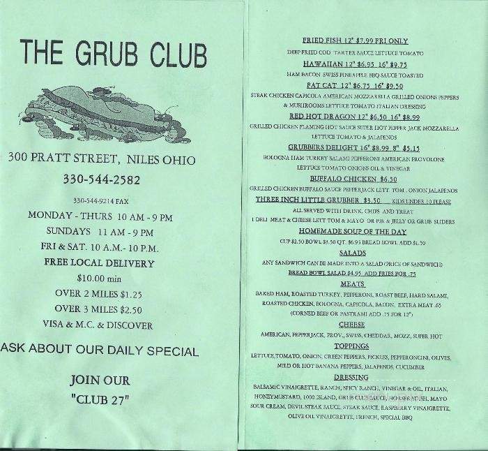 /131250/The-Grub-Club-Niles-OH - Niles, OH