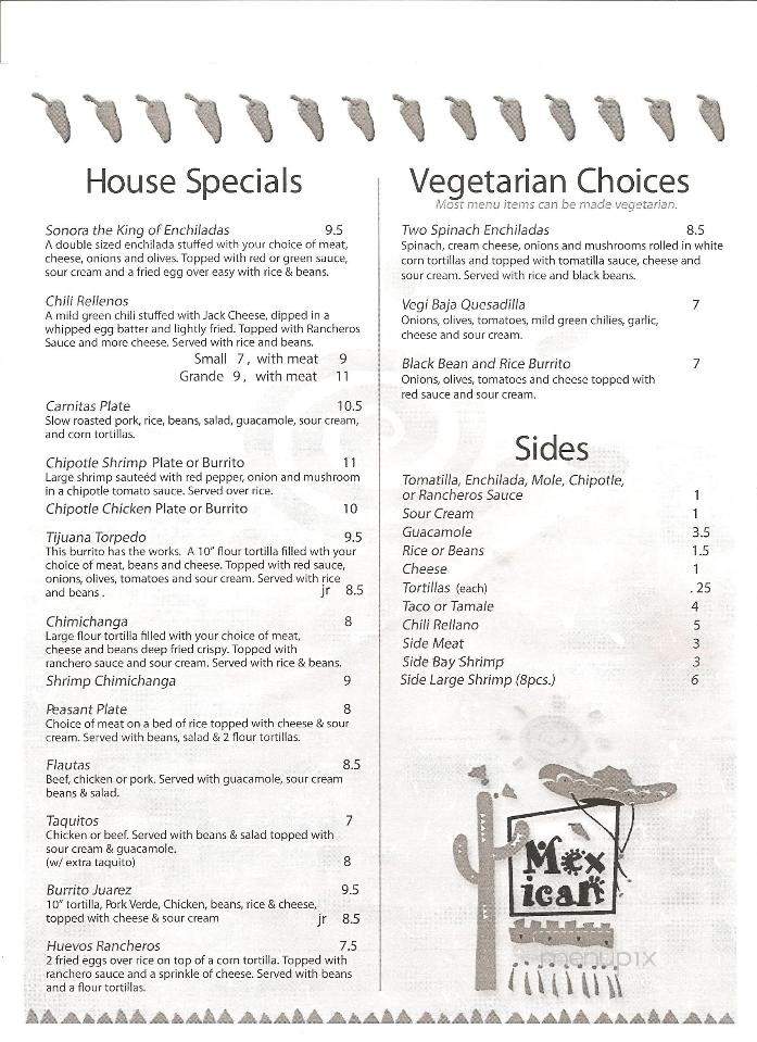 Lupe's Escape - Beaverton, OR menu_pic