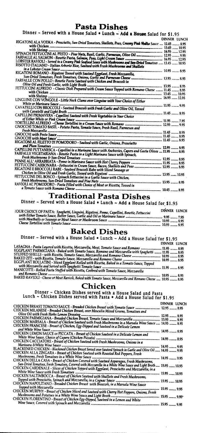 La Scarpetta Italian Restaurant - West Long Branch, NJ menu_pic
