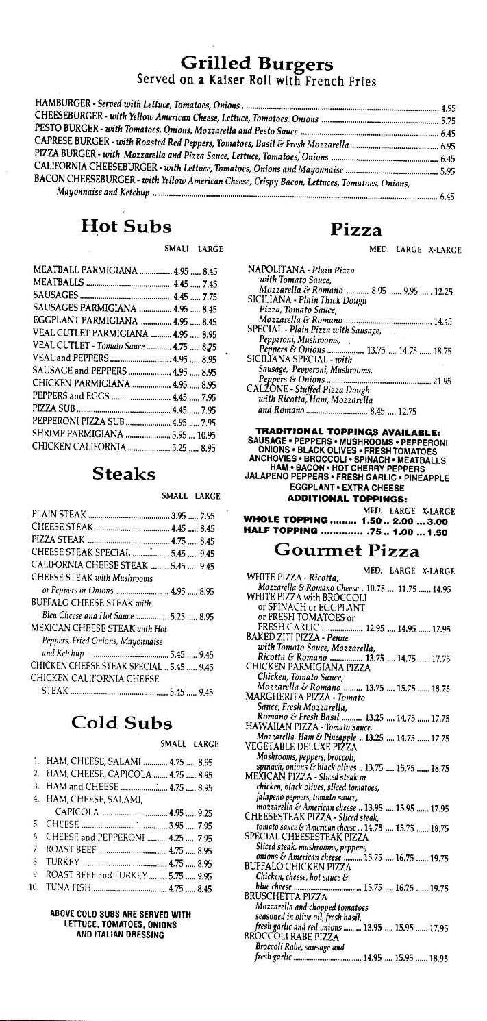 La Scarpetta Italian Restaurant - West Long Branch, NJ menu_pic