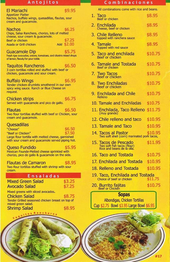 La Cocina Bar & Grill - Santa Clarita, CA menu_pic