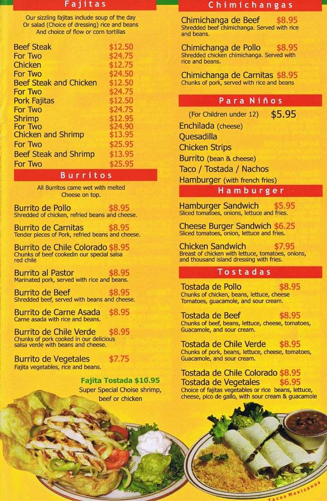 La Cocina Bar & Grill - Santa Clarita, CA menu_pic