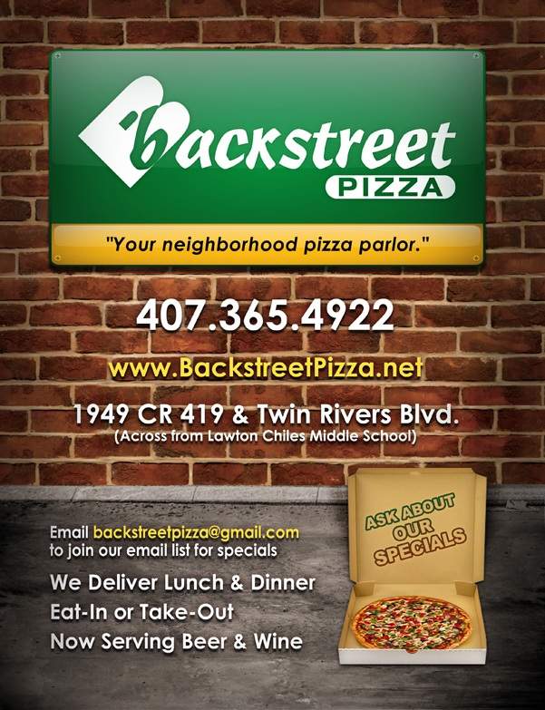 Backstreet Pizza - Oviedo, FL menu_pic