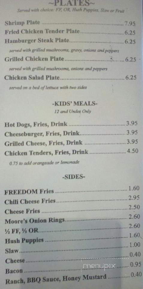 Cubbies - Greenville, NC menu_pic
