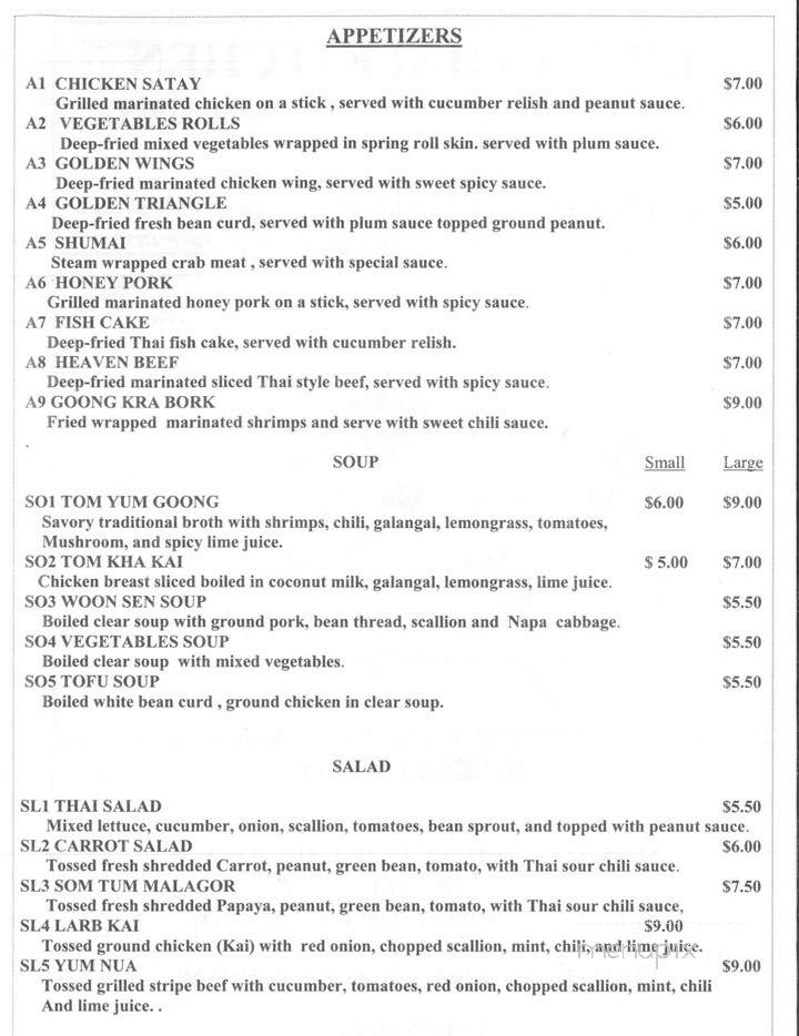 Linda Thai Kitchen - Secaucus, NJ menu_pic
