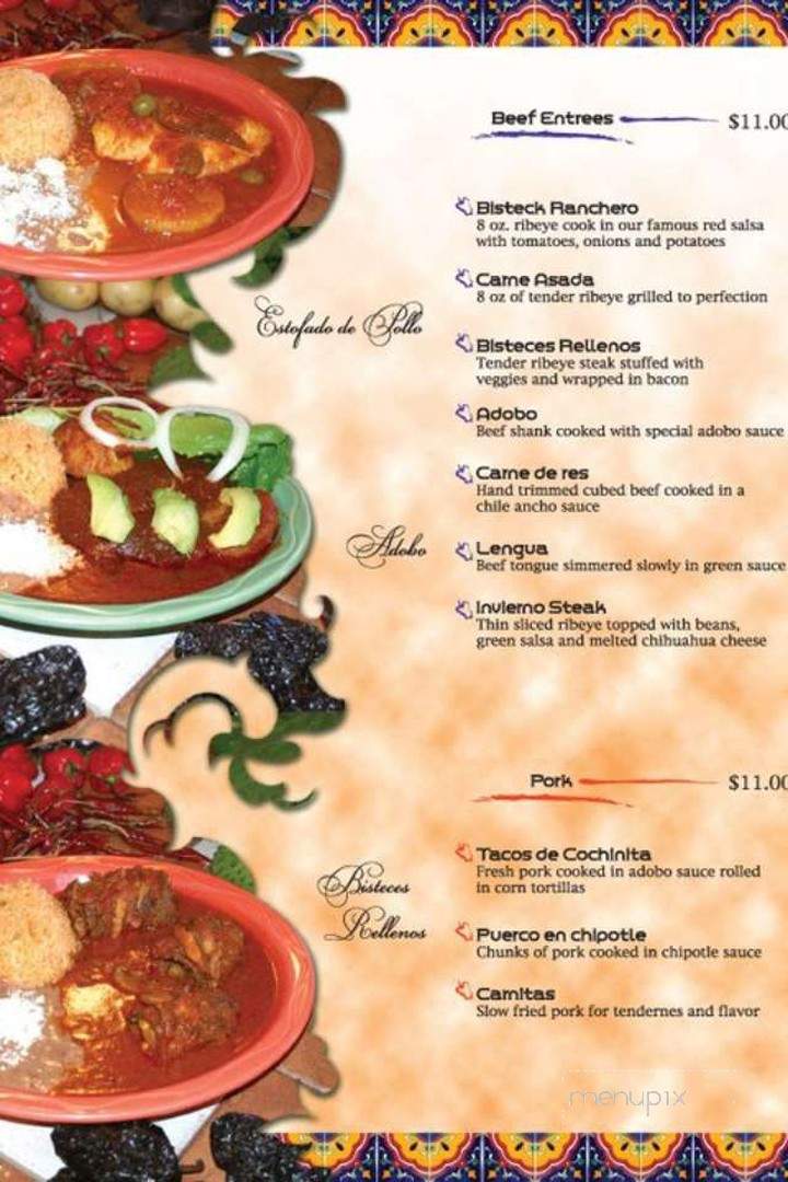 Habaneros Mexican Cuisine - Davenport, IA menu_pic
