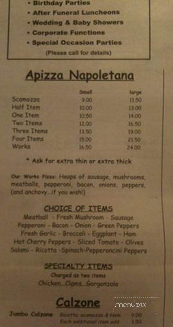Salerno's Apizza - Stratford, CT menu_pic