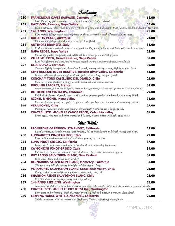Danny's Restaurant & Lounge - Erie, PA menu_pic