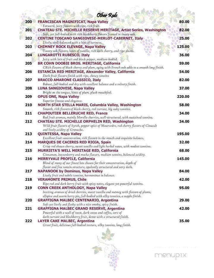 Danny's Restaurant & Lounge - Erie, PA menu_pic