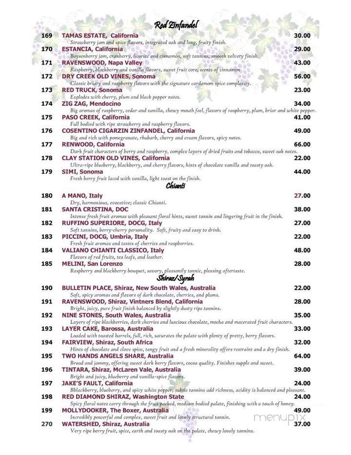 Danny's Restaurant & Lounge - Erie, PA menu_pic