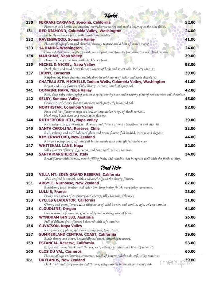 Danny's Restaurant & Lounge - Erie, PA menu_pic