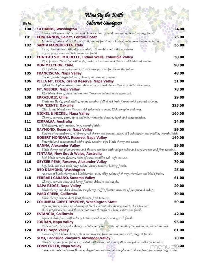Danny's Restaurant & Lounge - Erie, PA menu_pic
