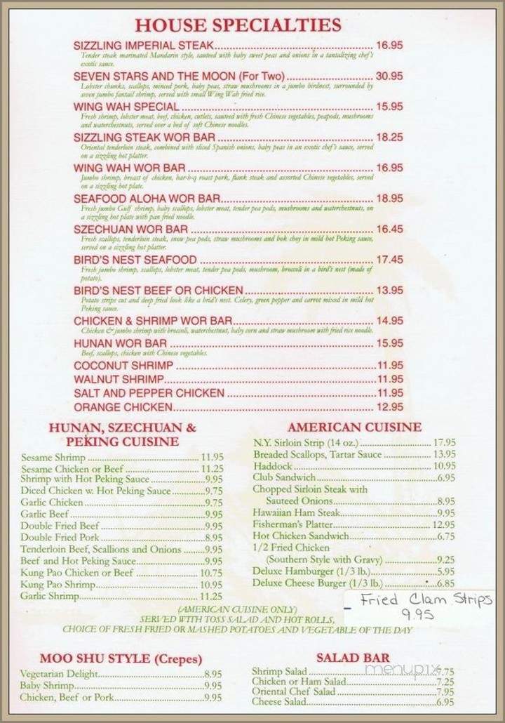 Wing Wah - Lincoln, ME menu_pic