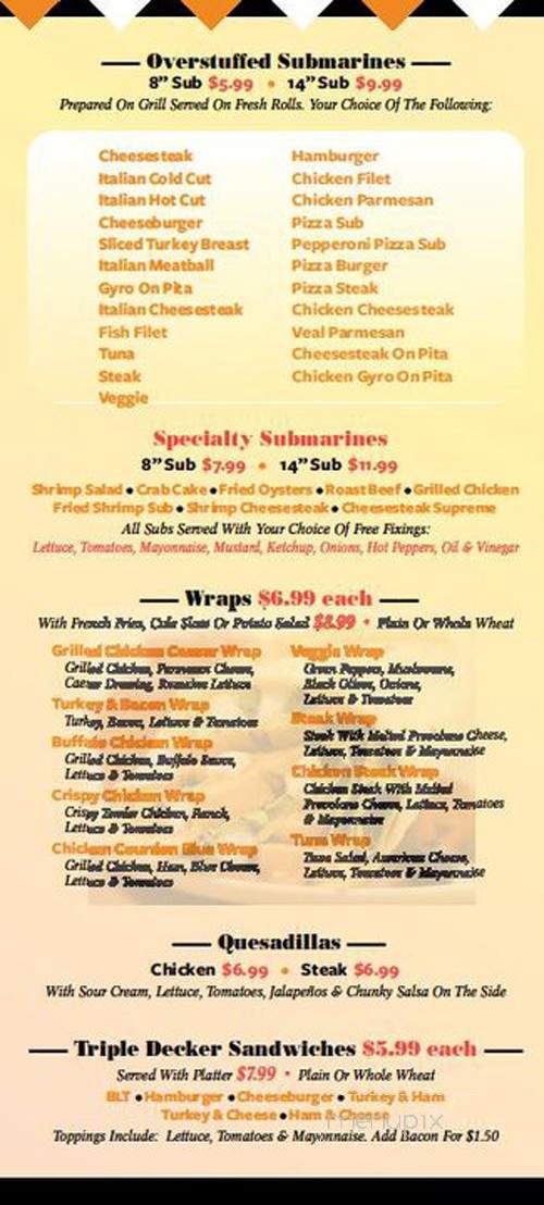 New Orioles Pizza - Glen Burnie, MD menu_pic