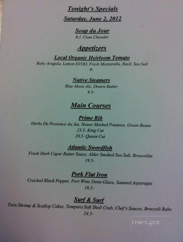 Guytanno's Cafe - Westerly, RI menu_pic
