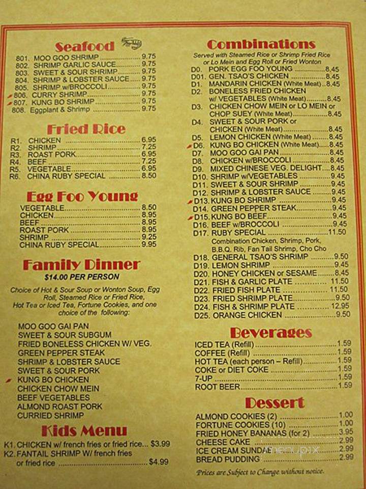China Ruby - Chalmette, LA menu_pic