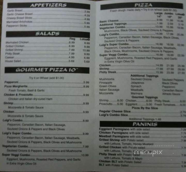 Nick & Al's Ny Style Pizzeria - Meridian, MS menu_pic