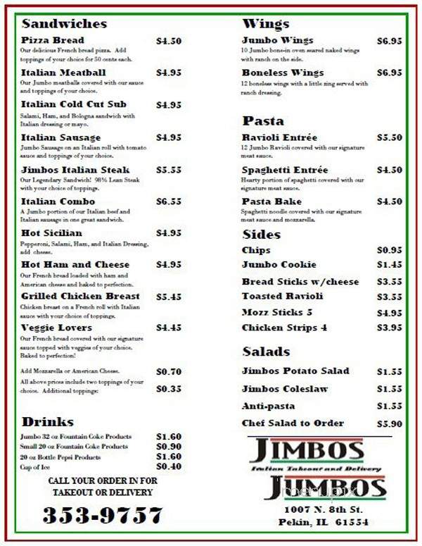 /1302711/Jimbos-Jumbo-Italian-Sandwich-Pekin-IL - Pekin, IL