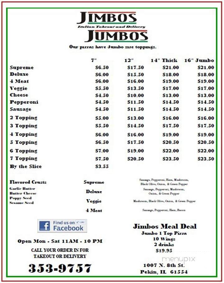 /1302711/Jimbos-Jumbo-Italian-Sandwich-Pekin-IL - Pekin, IL
