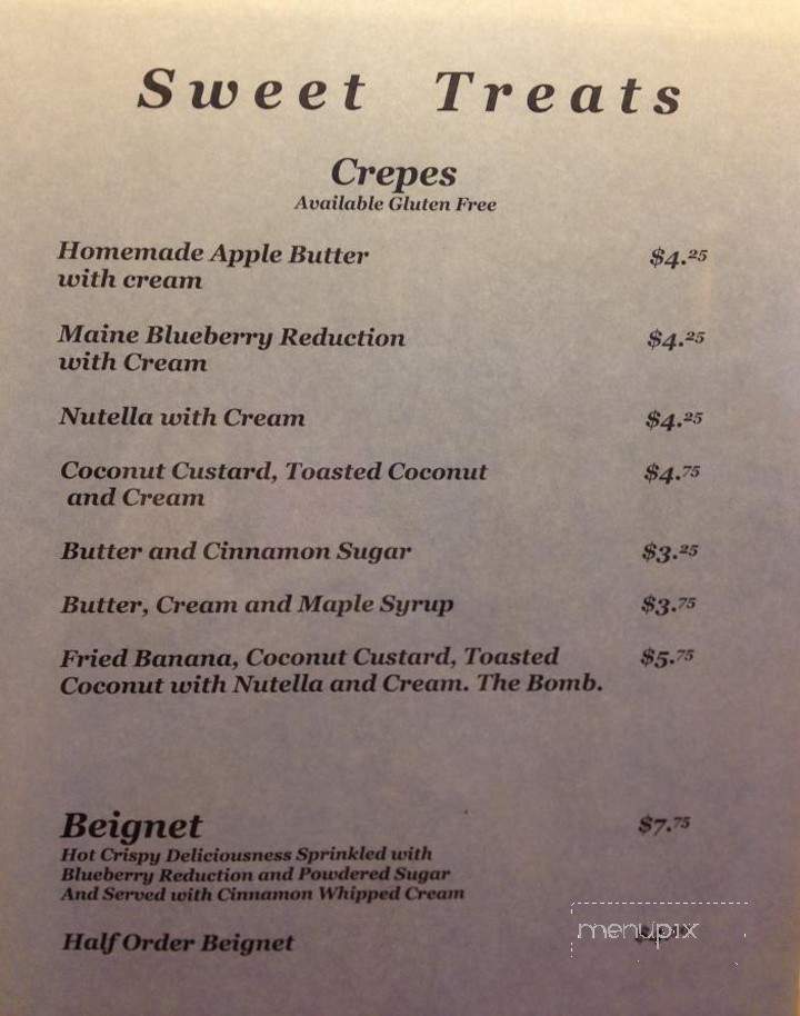Sauce - Ashland, OR menu_pic