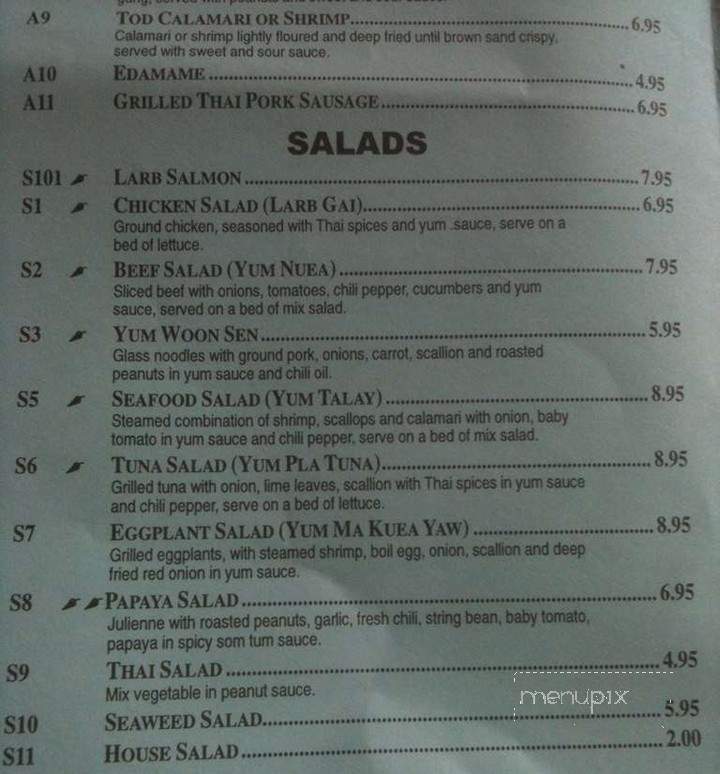 Fuji San - Cockeysville, MD menu_pic