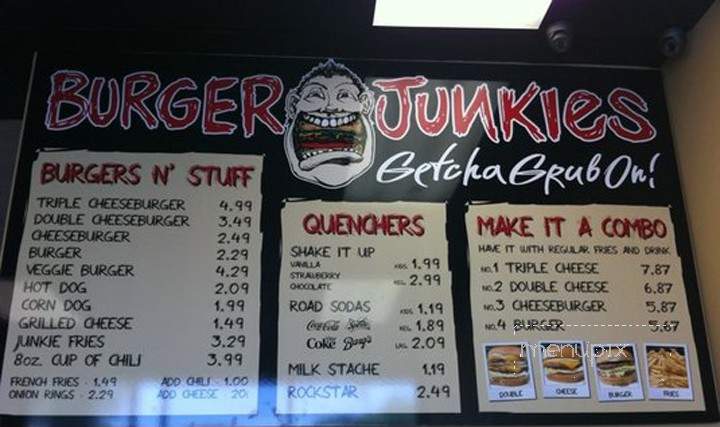 Burger Junkies - San Clemente, CA menu_pic