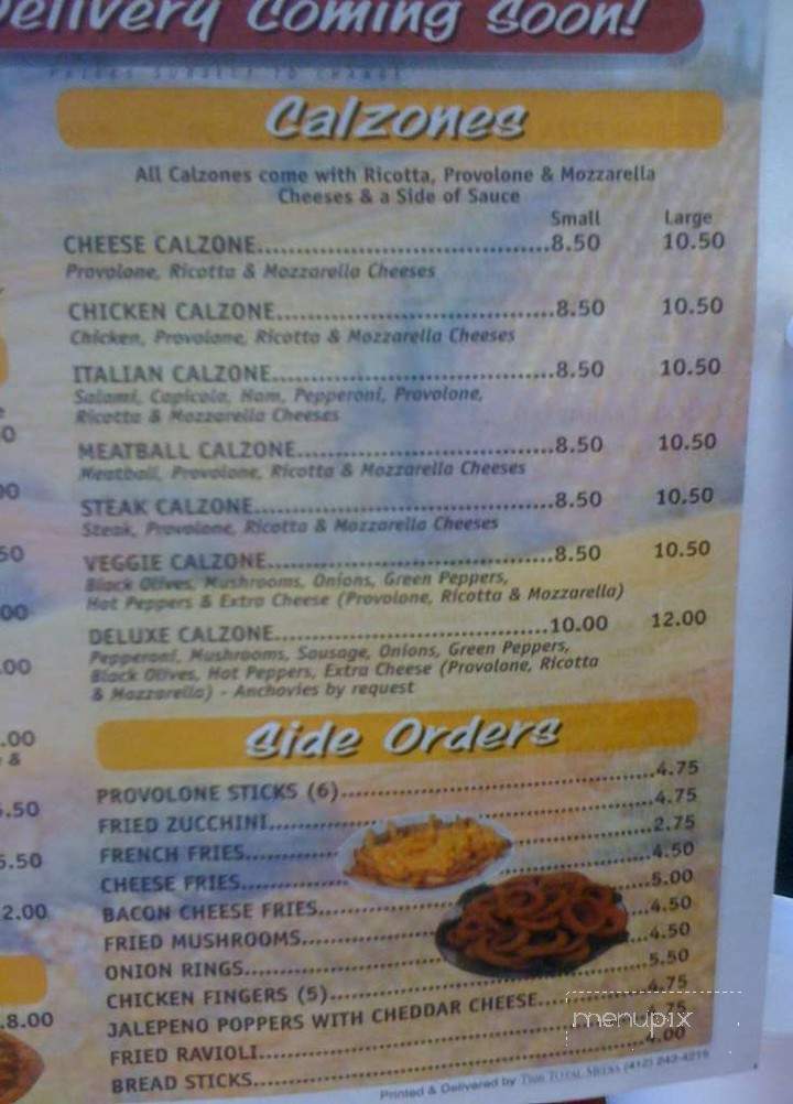 Candito's Pizzeria - Ellwood City, PA menu_pic