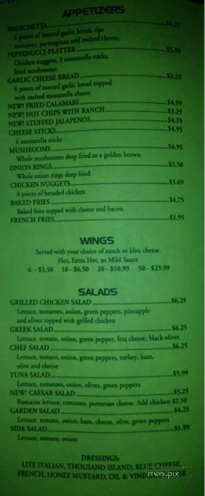 Soprano - Randleman, NC menu_pic