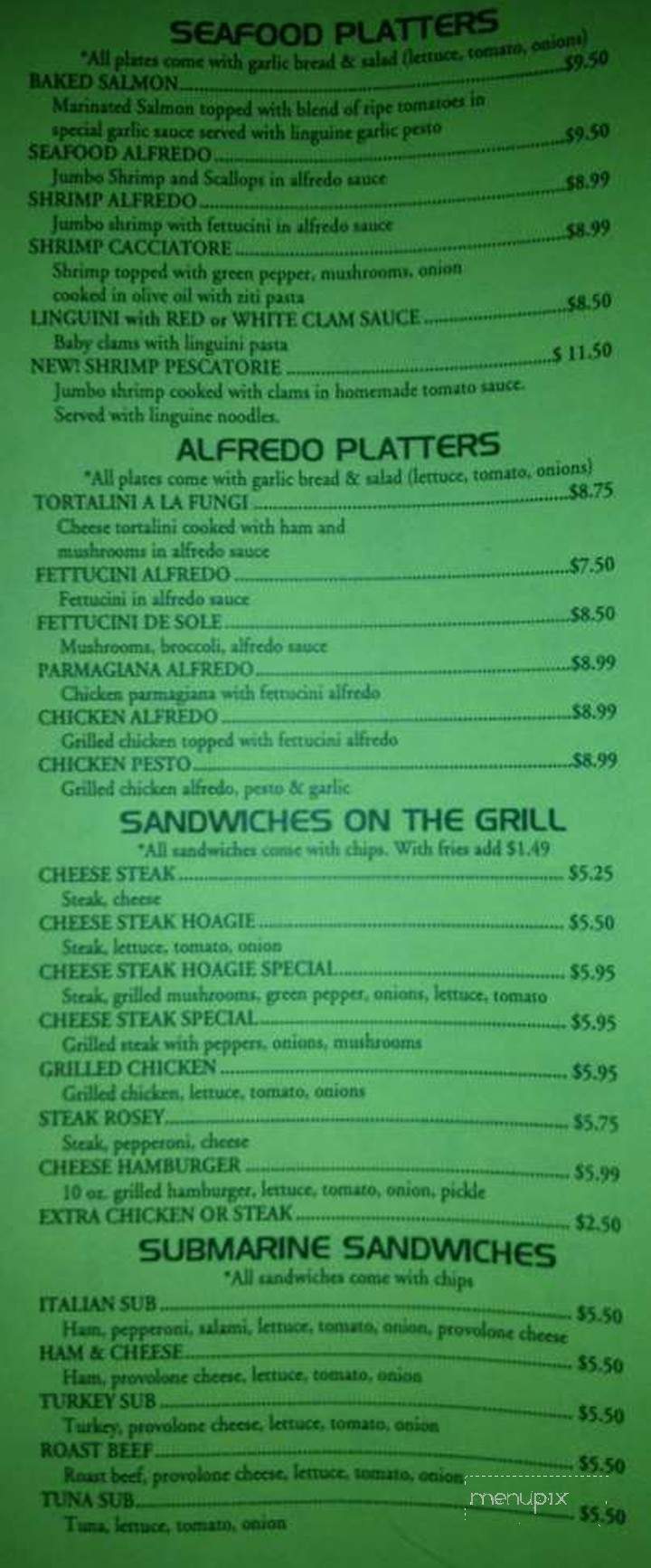 Soprano - Randleman, NC menu_pic