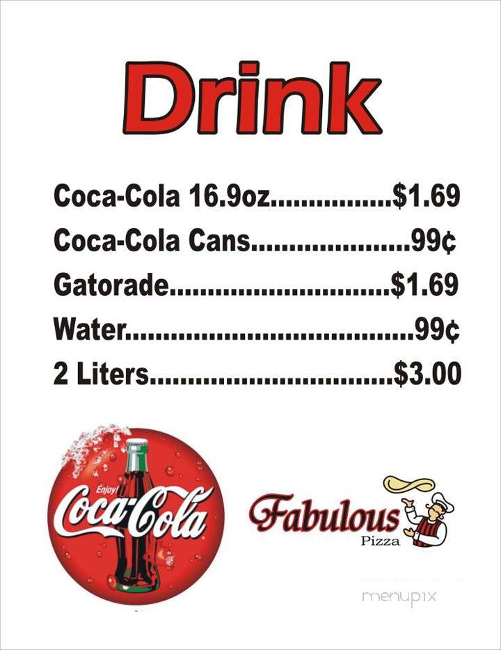 Fabulous Pizza - Valdosta, GA menu_pic