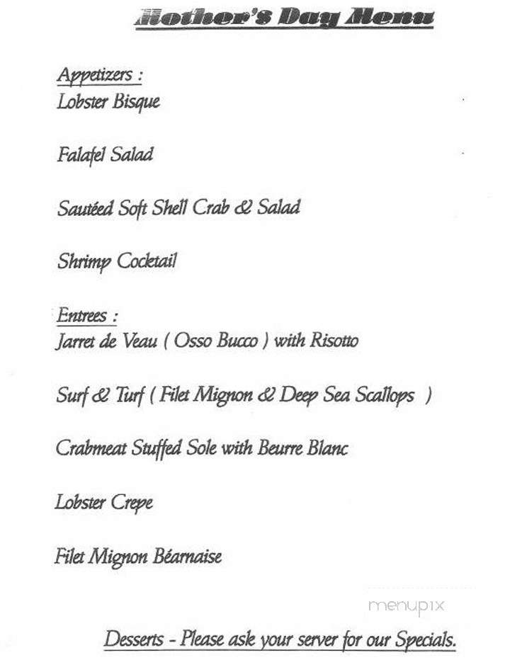 Bon Appetit Cafe Creperie - Fairfield, CT menu_pic