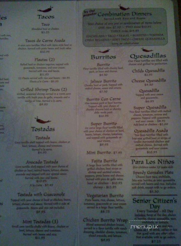 Murillo's Mexican Food - Vacaville, CA menu_pic